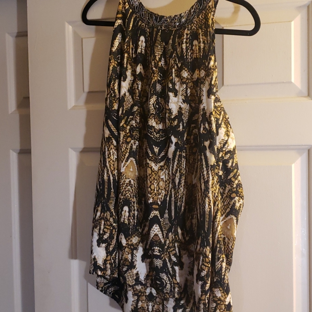 Rayon dressy sleevless top